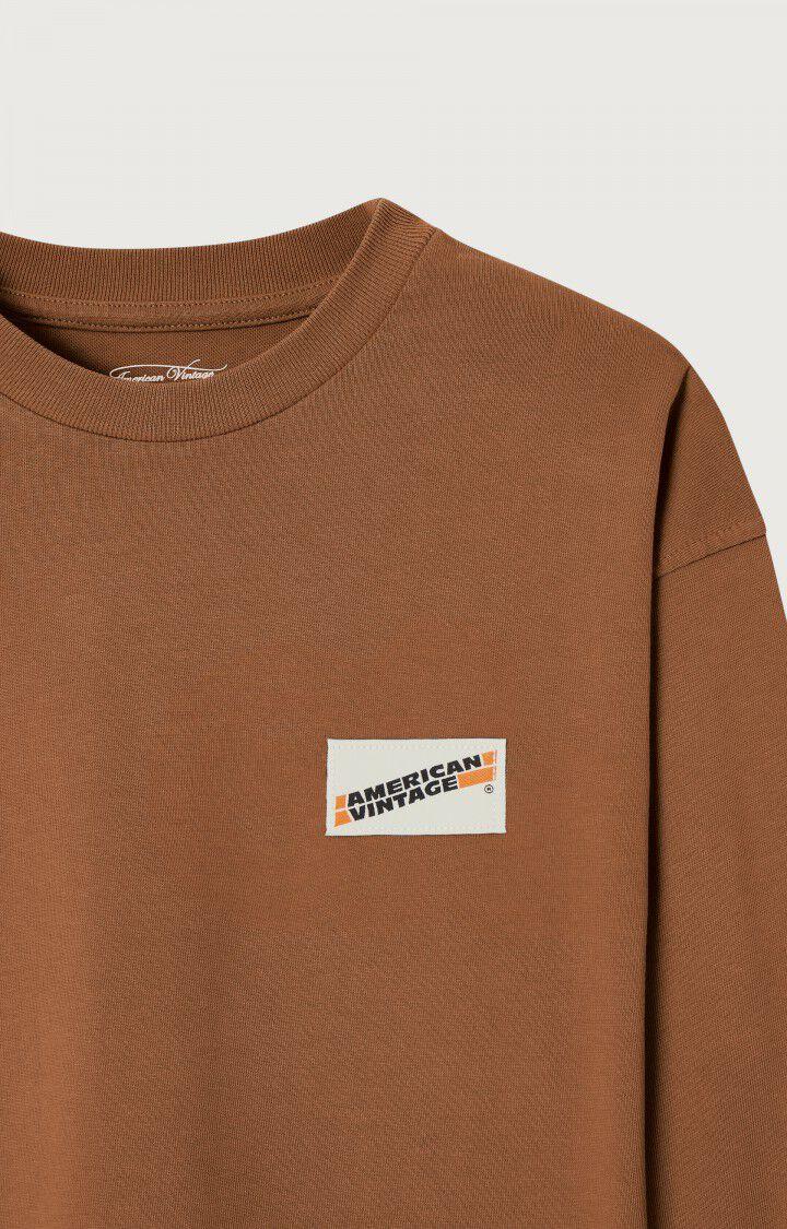 American Vintage T-Shirt Enfant Fizvalley - CEPES VINTAGE Manches Longues Marron - H22B