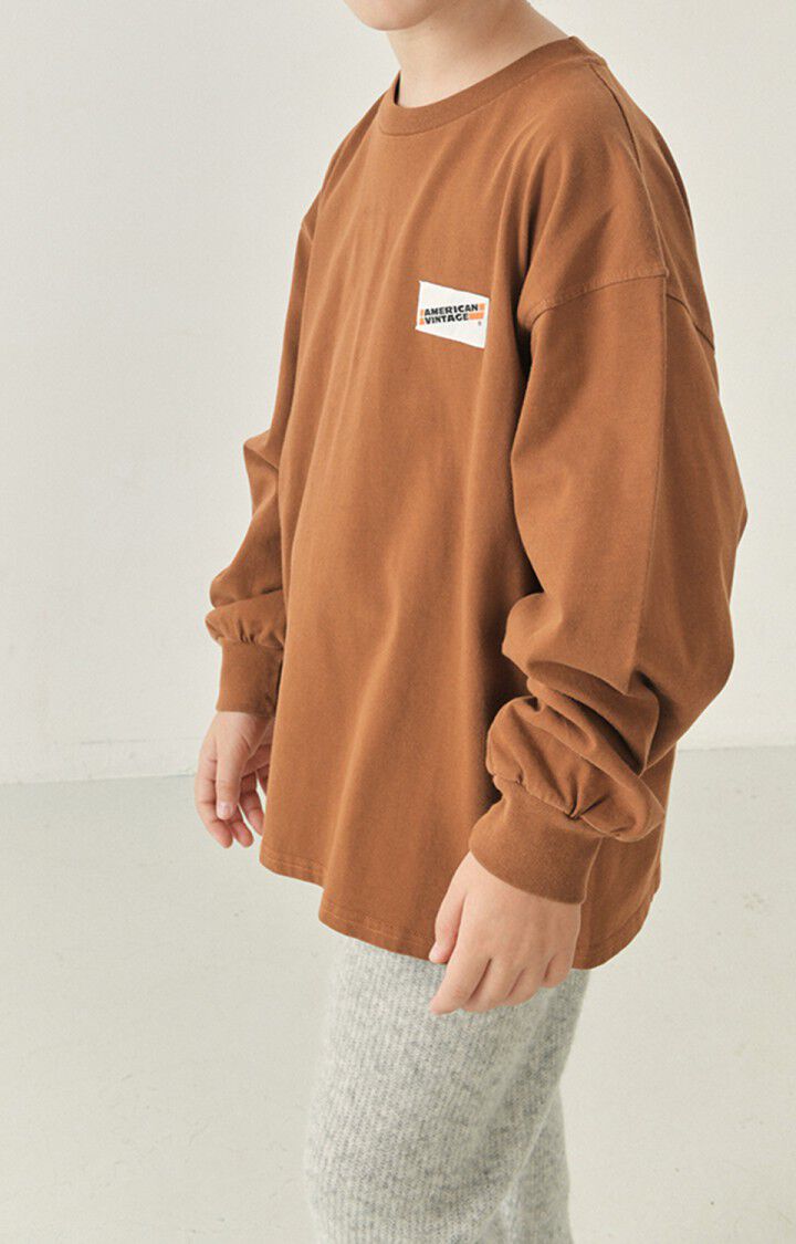 american vintage T-Shirt enfant Fizvalley - CEPES VINTAGE Marron - H22