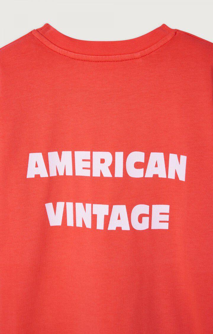 American Vintage T-shirt Enfant Fizvalley - ECARLATE VINTAGE 12 Manches Courtes Rouge - E23