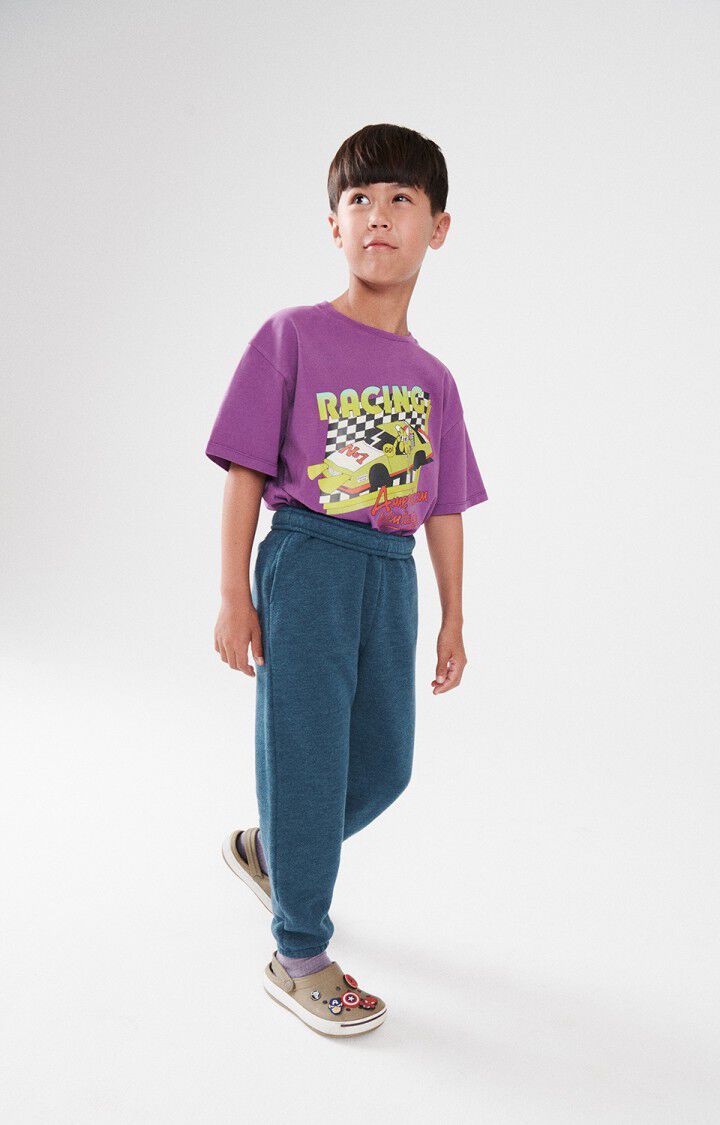 American Vintage T-shirt Enfant Fizvalley - FIGUE VINTAGE 12 Manches Courtes Violet - H24