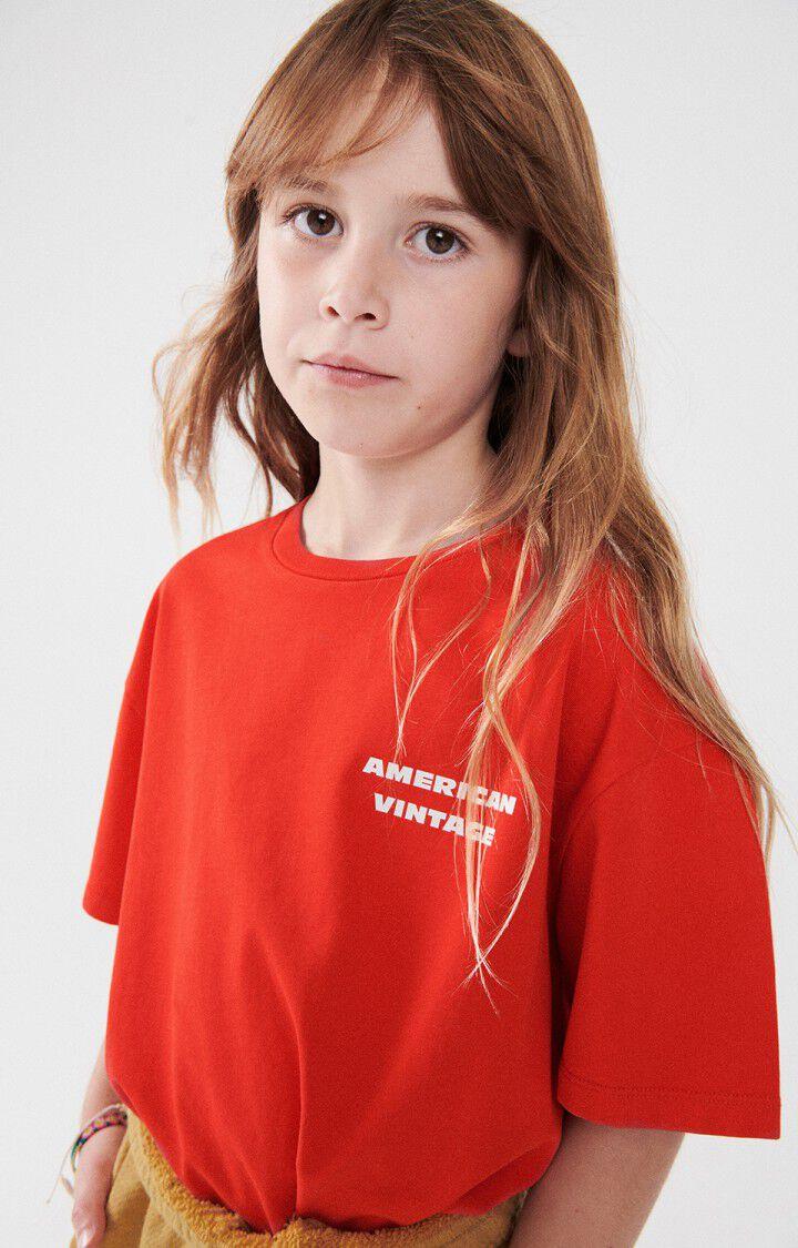 American Vintage T-shirt Enfant Fizvalley - FRAISIER VINTAGE 12 Manches Courtes Rouge - H24