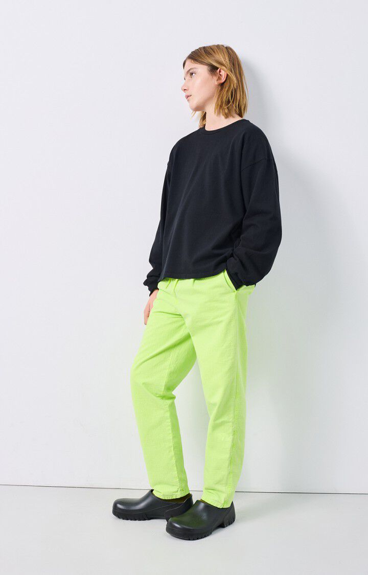 American Vintage T-shirt Enfant Fizvalley - NOIR 33 Manches Longues Noir - E25