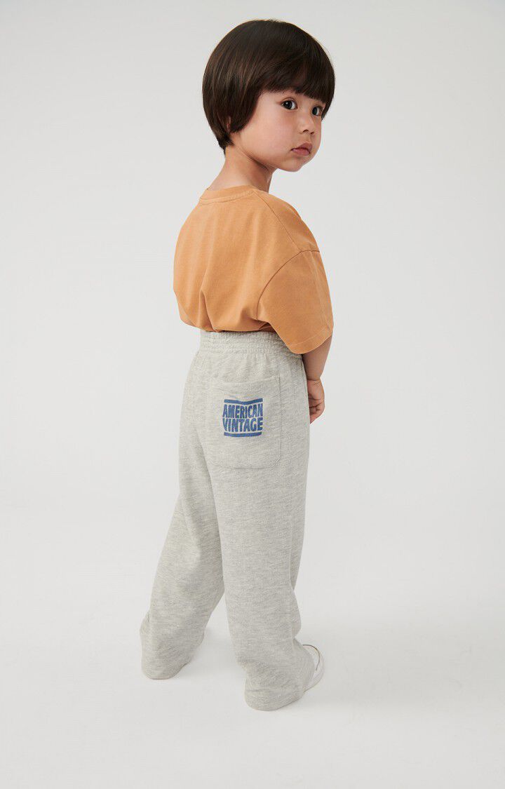 American Vintage T-shirt Enfant Fizvalley - NOISETIER VINTAGE 12 Manches Courtes Marron - H24