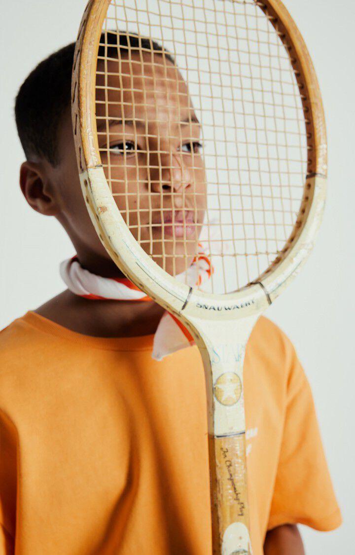 American Vintage T-shirt Enfant Fizvalley - SOLAIRE VINTAGE 12 Manches Courtes Orange - E25