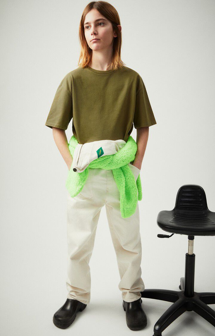 american vintage T-shirt enfant Fizvalley - THYM VINTAGE 12 Manches courtes Vert - H24