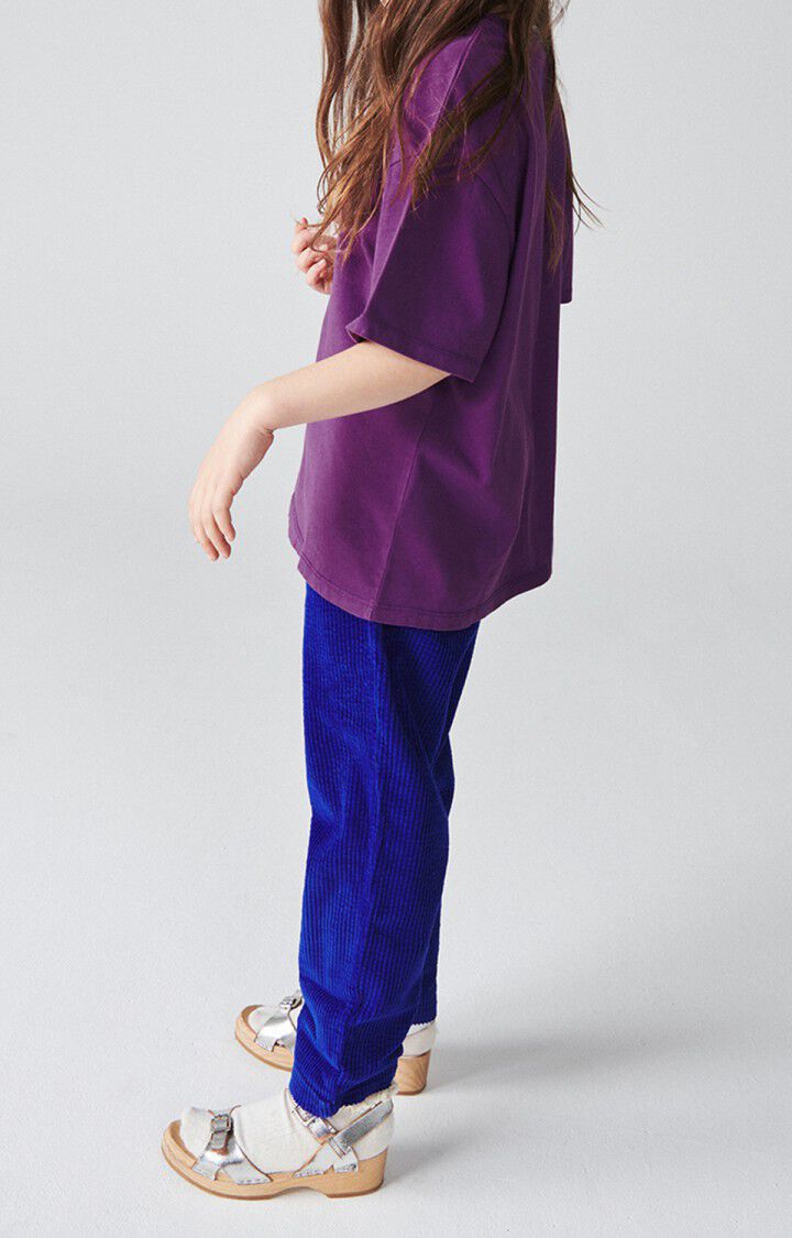American Vintage T-shirt Enfant Fizvalley - ULTRAVIOLET VINTAGE 12 Manches Courtes Violet - E23