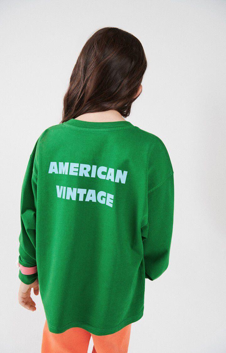 American Vintage T-shirt Enfant Fizvalley - VERDOYANT VINTAGE 33 Manches Longues Vert - H24