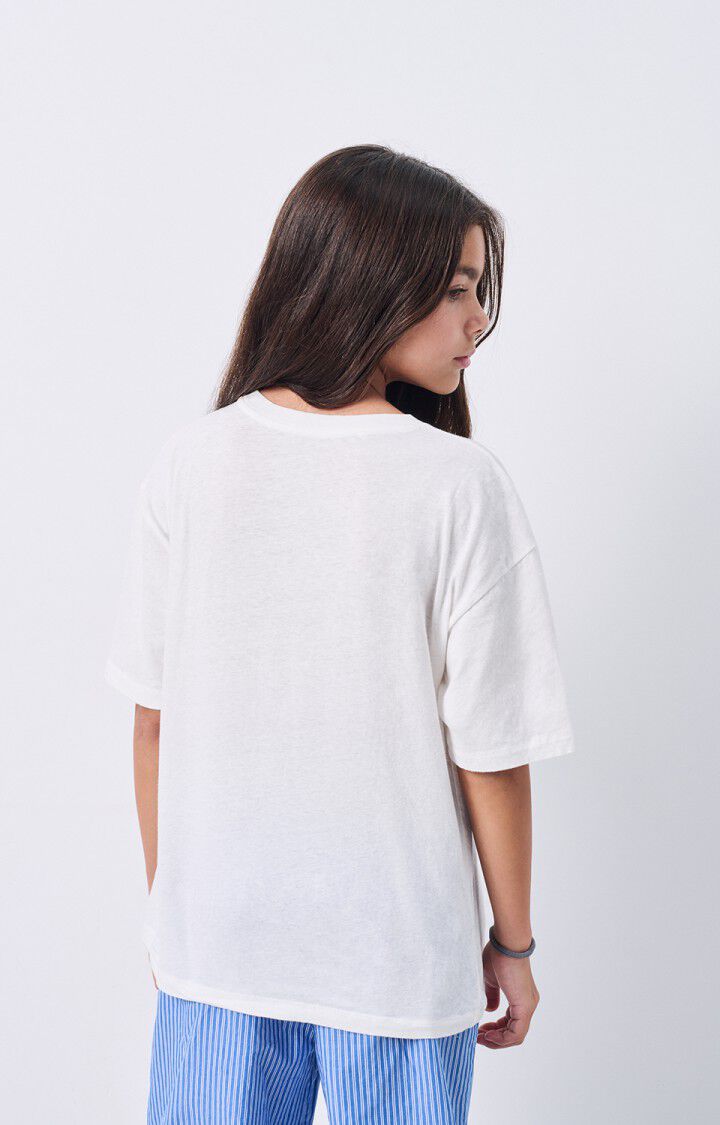 American Vintage T-shirt Enfant Gamipy - BLANC 11 Manches Courtes Blanc - E25