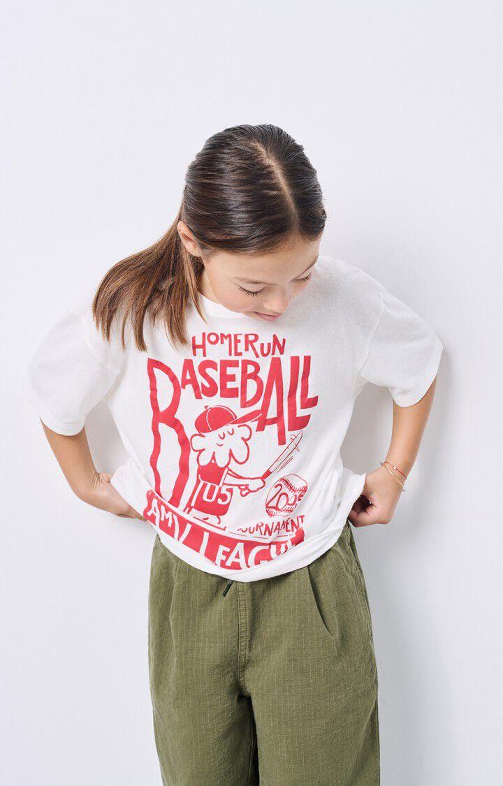 American Vintage T-shirt Enfant Gamipy - BLANC 11 Manches Courtes Blanc - H24