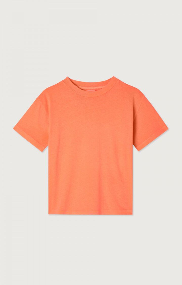 American Vintage T-shirt Enfant Gamipy - FEU FLUO 13 Manches Courtes Orange - H24