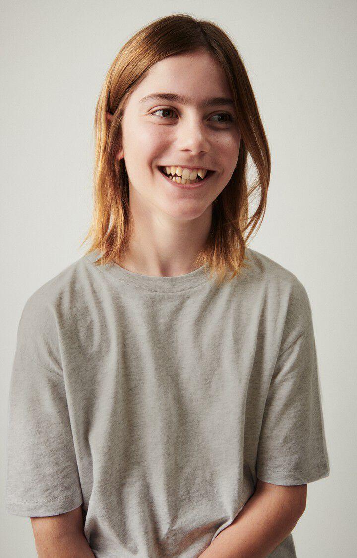 American Vintage T-shirt Enfant Gamipy - POLAIRE CHINE 13 Manches Courtes Gris - E25