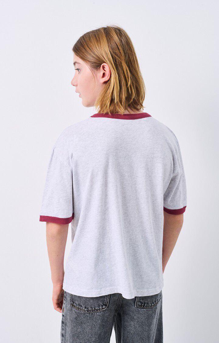 American Vintage T-shirt Enfant Gamipy - POLAIRE CHINE 14 Manches Courtes Gris - E25