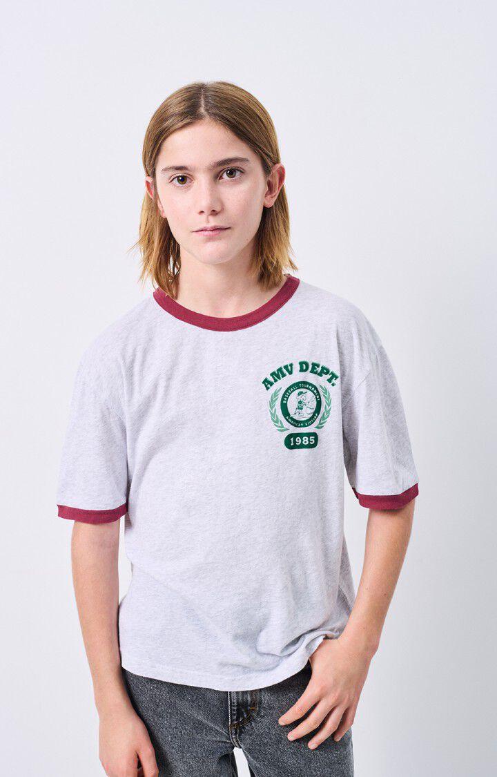 american vintage T-shirt enfant Gamipy - POLAIRE CHINE 14 Manches courtes Gris - E25