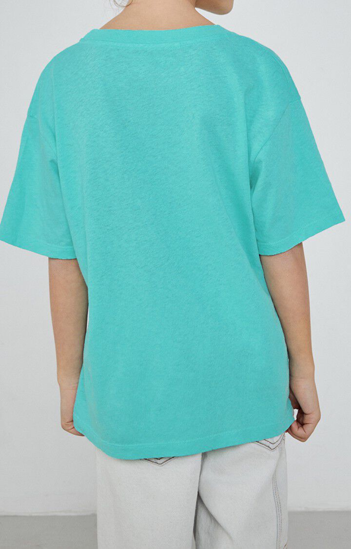 American Vintage T-shirt Enfant Lopintale - CARAIBES VINTAGE 12 Manches Courtes Bleu - E23