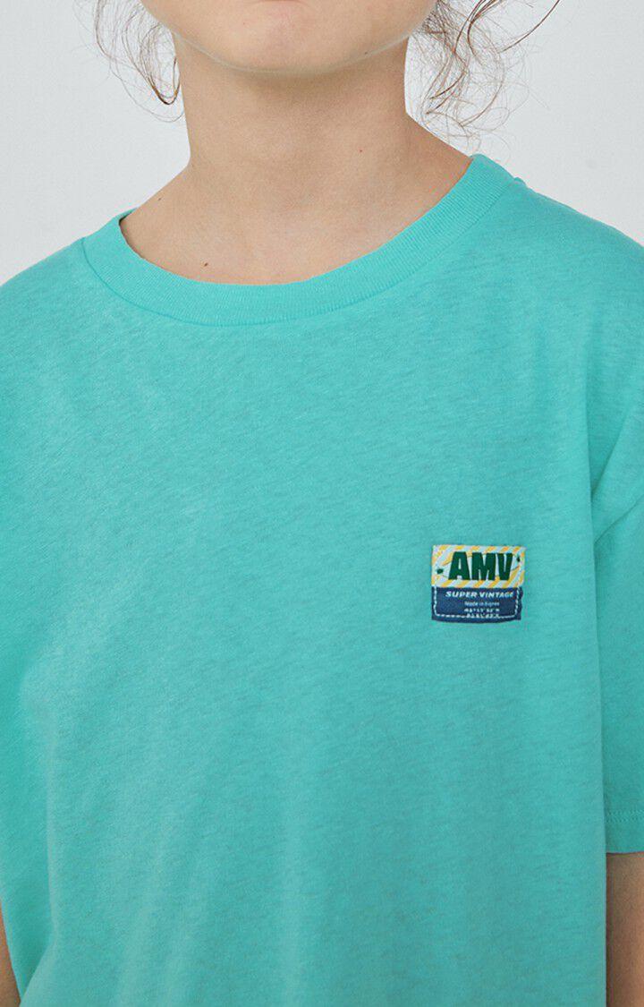 American Vintage T-shirt Enfant Lopintale - CARAIBES VINTAGE 12 Manches Courtes Bleu - E23