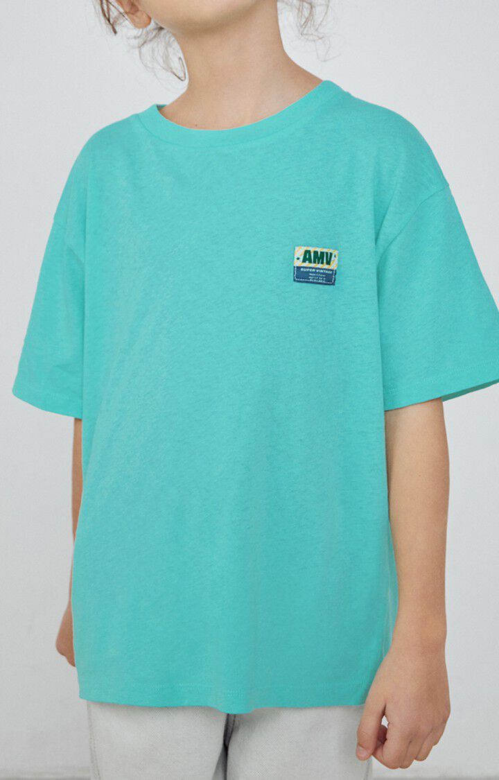 American Vintage T-shirt Enfant Lopintale - CARAIBES VINTAGE 12 Manches Courtes Bleu - E23