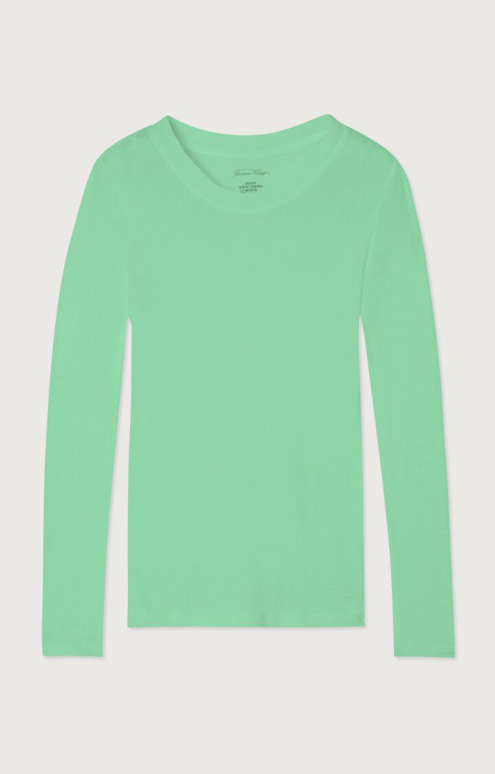 American Vintage T-shirt Enfant Massachusetts - CHRYSALIDE VINTAGE 44 Manches Longues Vert - E23