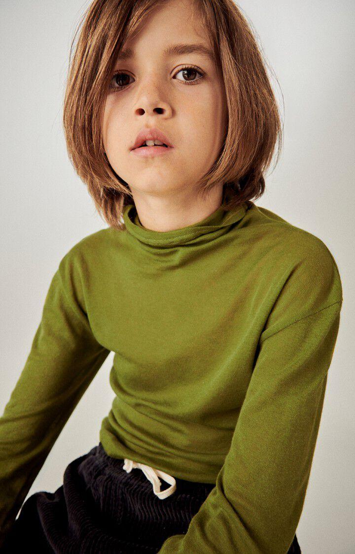 American Vintage T-shirt Enfant Massachusetts - MARAIS VINTAGE 44 Manches Longues Vert - H23