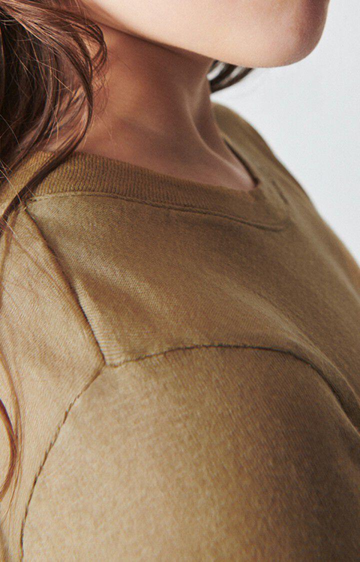 American Vintage T-shirt Enfant Massachusetts - MARMOTTE VINTAGE 44 Manches Longues Marron - E23