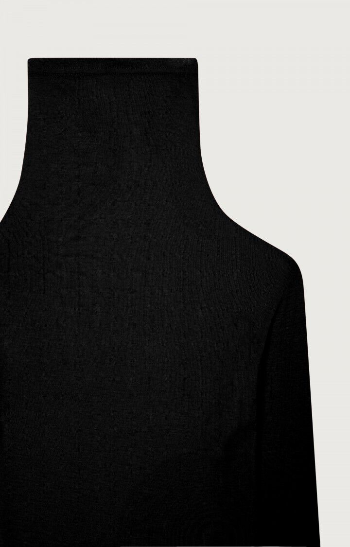 American Vintage T-shirt Enfant Massachusetts - NOIR 44 Manches Longues Noir - H23