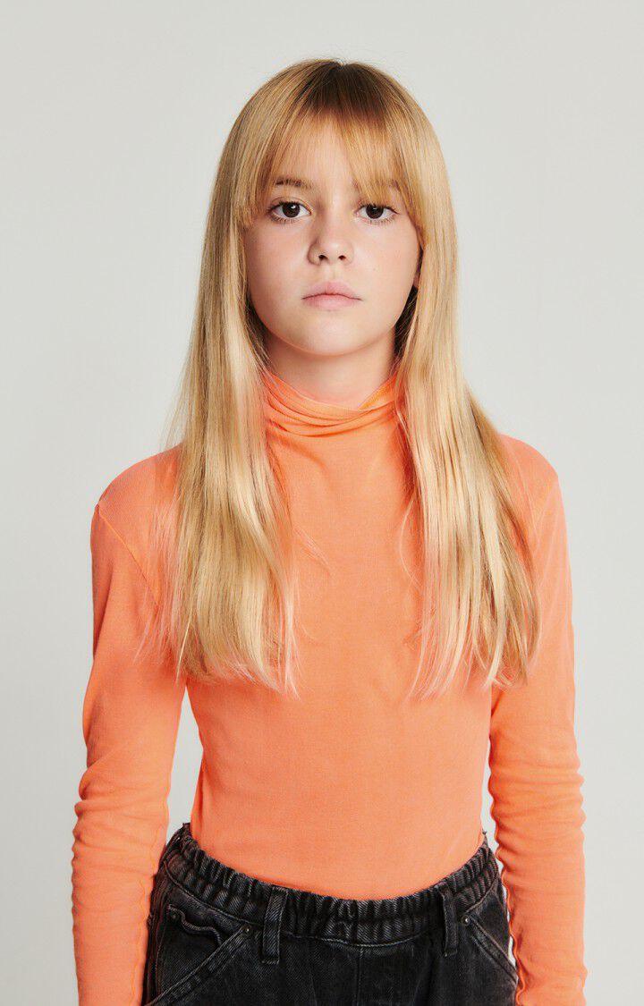 american vintage T-shirt enfant Massachusetts - ORANGE FLUO 44 Manches longues Orange - H23