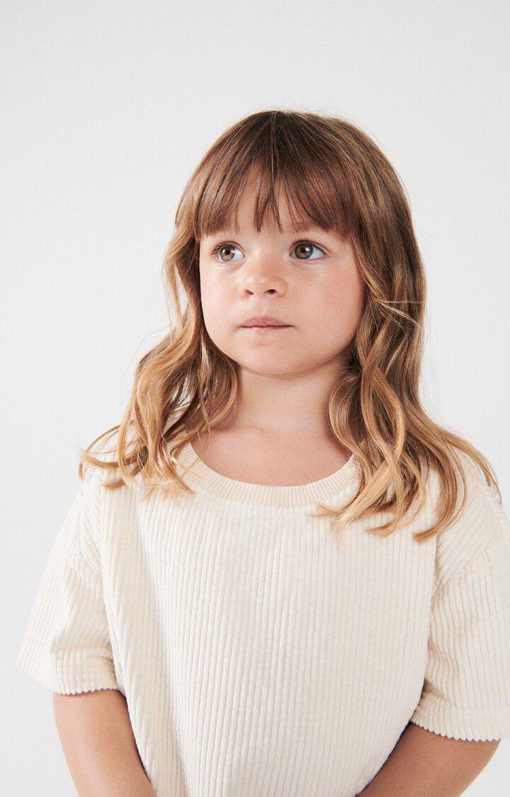 American Vintage T-shirt Enfant Padow - ECRU 13 Manches Courtes Beige - E23