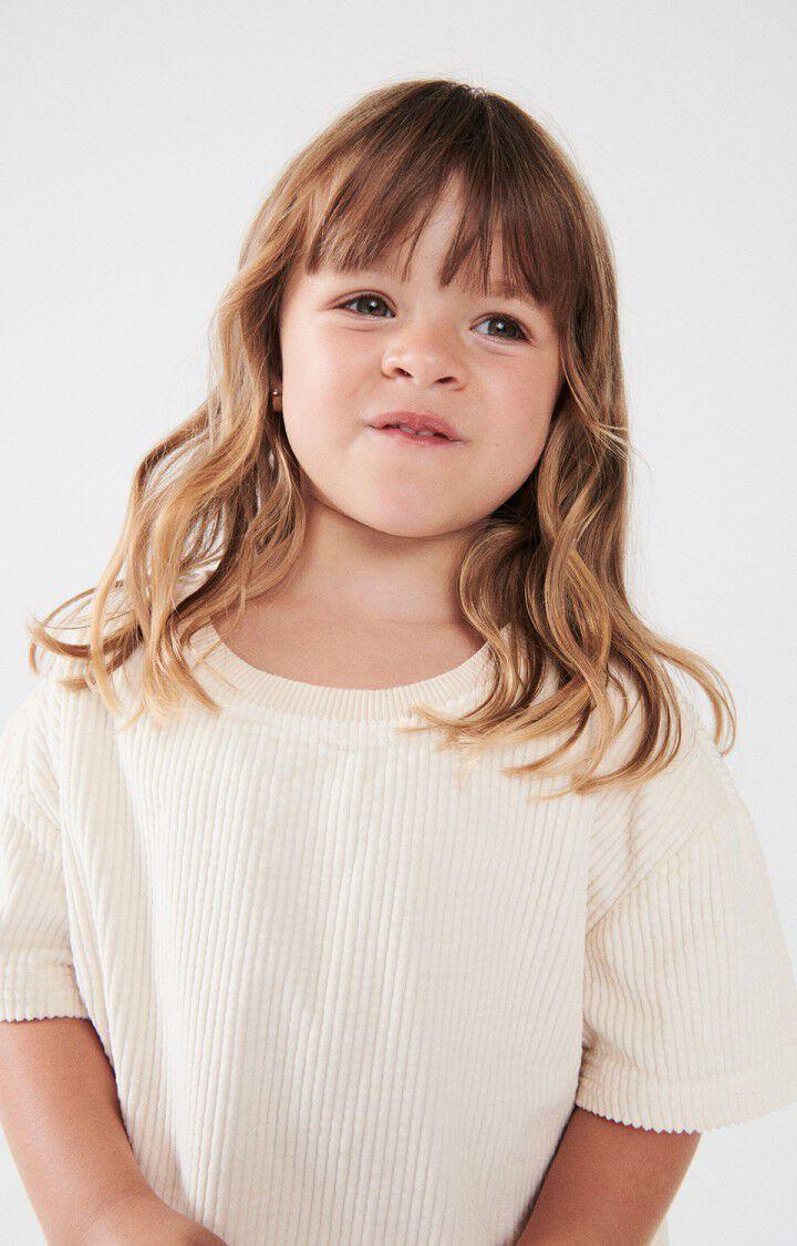 American Vintage T-shirt Enfant Padow - ECRU 13 Manches Courtes Beige - E23