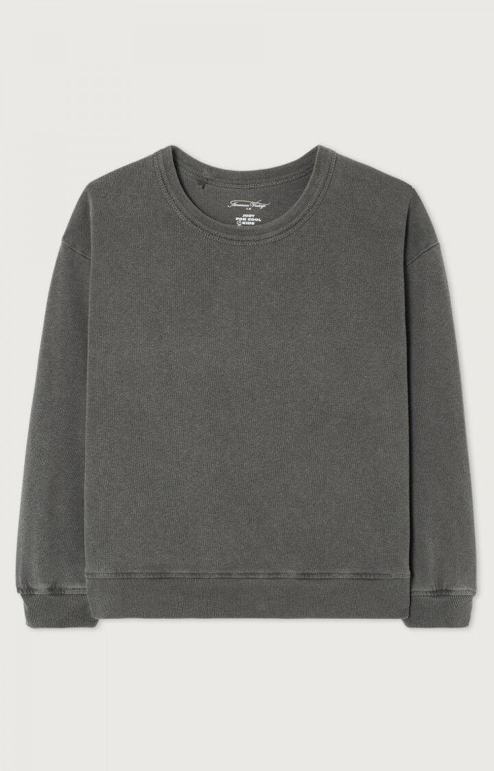 American Vintage T-shirt Enfant Pefride - CARBONE VINTAGE 36 Manches Courtes Noir - E23