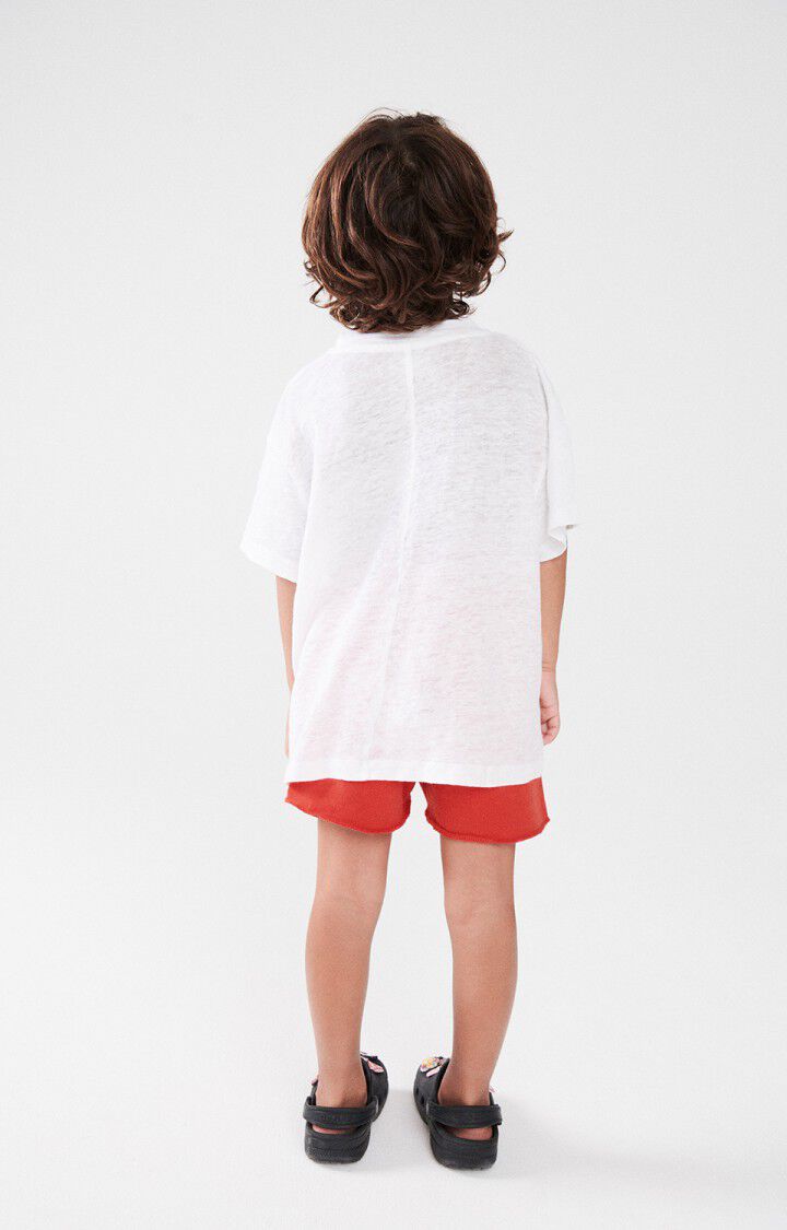 American Vintage T-shirt Enfant Pobsbury - BLANC 12 Manches Courtes Blanc - E24