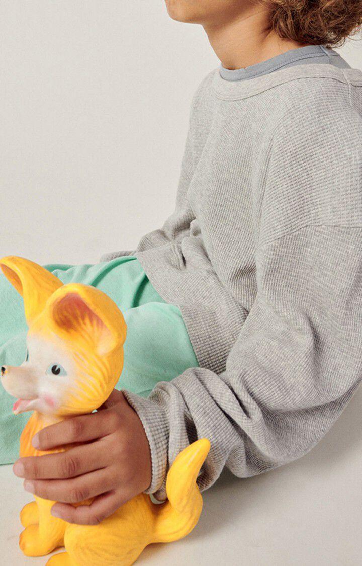 American Vintage T-shirt Enfant Pumbo - GRIS CHINE 34 Manches Longues Gris - E23