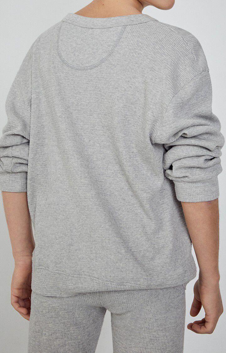 American Vintage T-shirt Enfant Pumbo - GRIS CHINE 34 Manches Longues Gris - E23