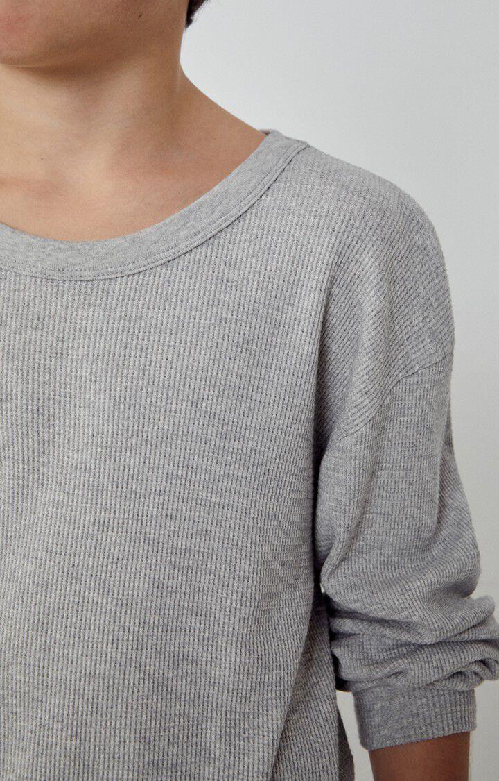 American Vintage T-shirt Enfant Pumbo - GRIS CHINE 34 Manches Longues Gris - E23