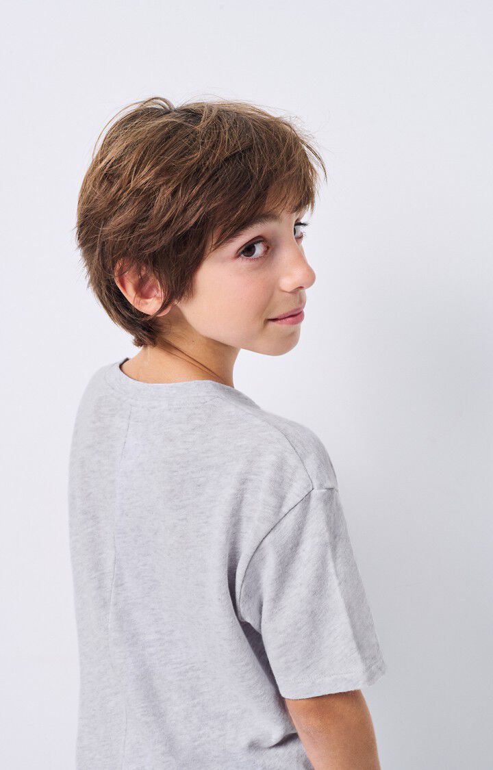 American Vintage T-shirt Enfant Sonoma - ARCTIQUE CHINE 11 Manches Courtes Gris - E25