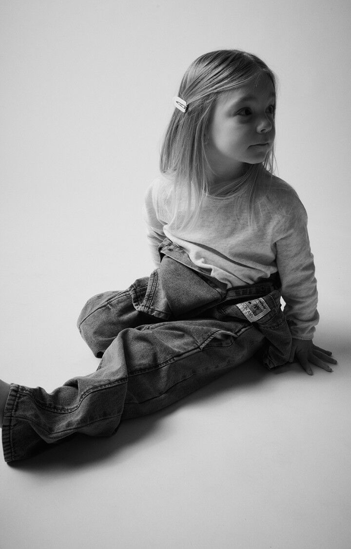 American Vintage T-shirt Enfant Sonoma - ARCTIQUE CHINE 46 Manches Longues Gris - E25