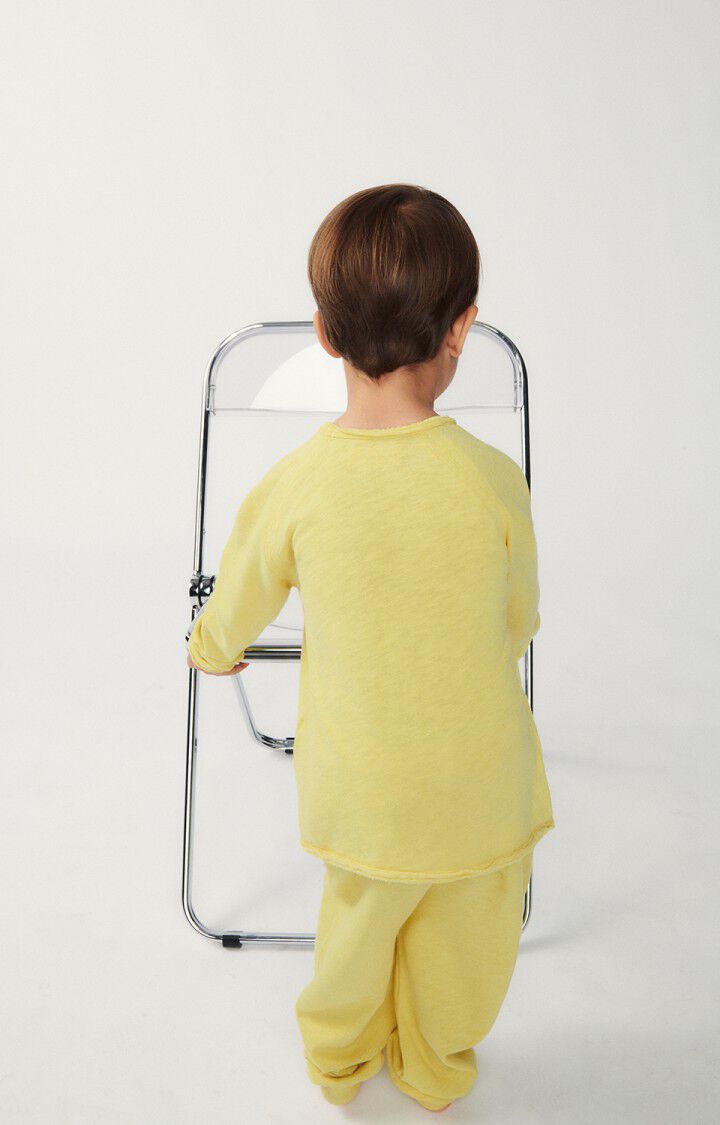 American Vintage T-shirt Enfant Sonoma - BANANE VINTAGE 46 Manches Longues Jaune - E24