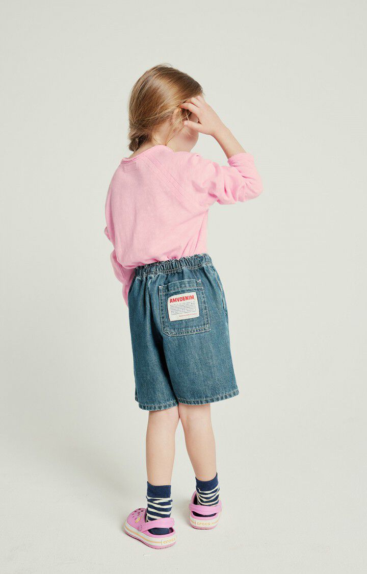 American Vintage T-shirt Enfant Sonoma - BARBE A PAPA VINTAGE 46 Manches Longues Rose - E25