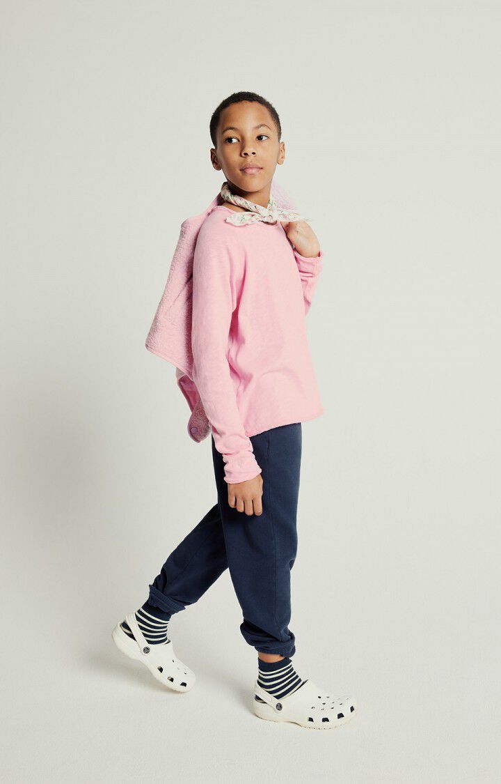 American Vintage T-shirt Enfant Sonoma - BARBE A PAPA VINTAGE 46 Manches Longues Rose - E25