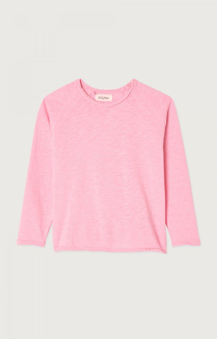 American Vintage T-shirt Enfant Sonoma - BARBE A PAPA VINTAGE 46 Manches Longues Rose - E25