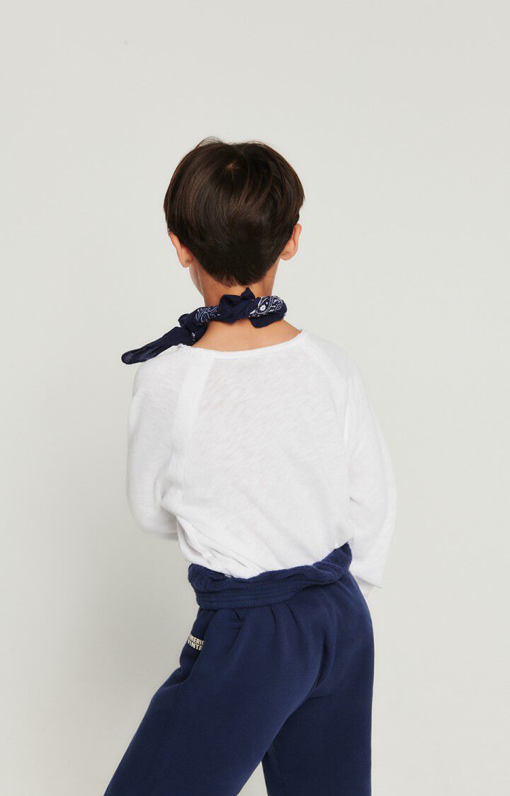 american vintage T-shirt enfant Sonoma - BLANC 46 Manches longues Blanc - E25