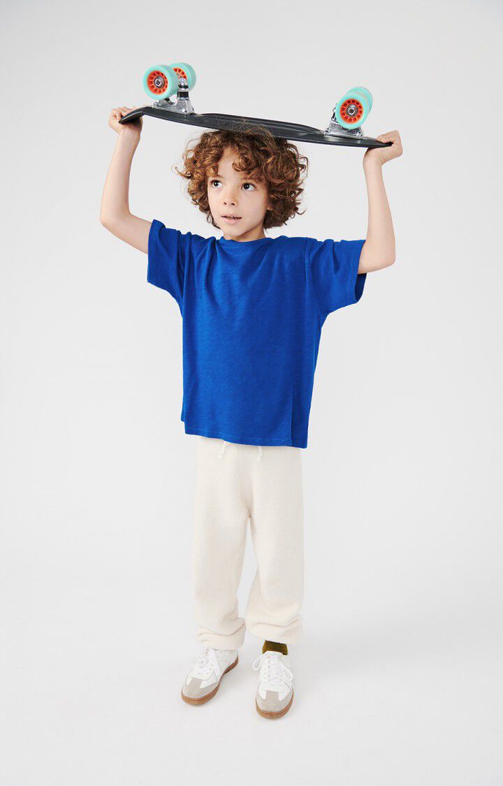 American Vintage T-shirt Enfant Sonoma - BLEU DE PRUSSE VINTAGE 13 Manches Courtes Bleu - H24