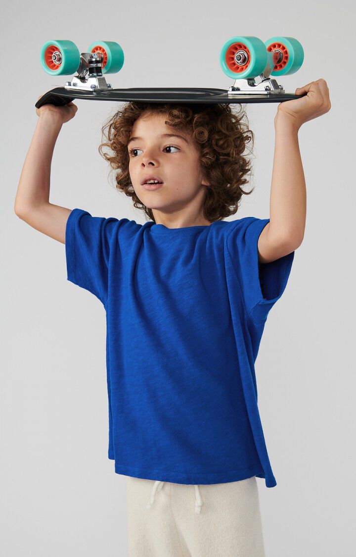 american vintage T-shirt enfant Sonoma - BLEU DE PRUSSE VINTAGE 13 Manches courtes Bleu - H24