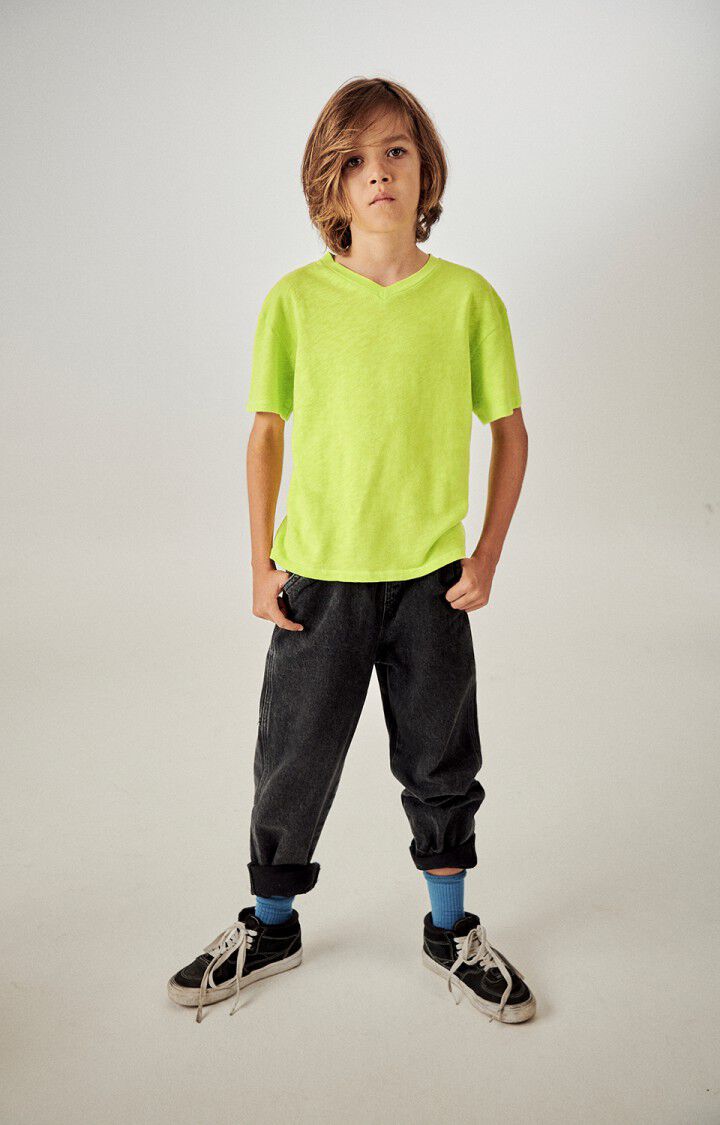 American Vintage T-shirt Enfant Sonoma - CITRUS VINTAGE 11 Manches Courtes Jaune - H23