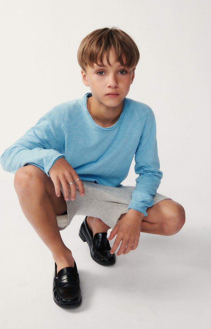 American Vintage T-shirt Enfant Sonoma - GLACE VINTAGE 46 Manches Longues Bleu - E24