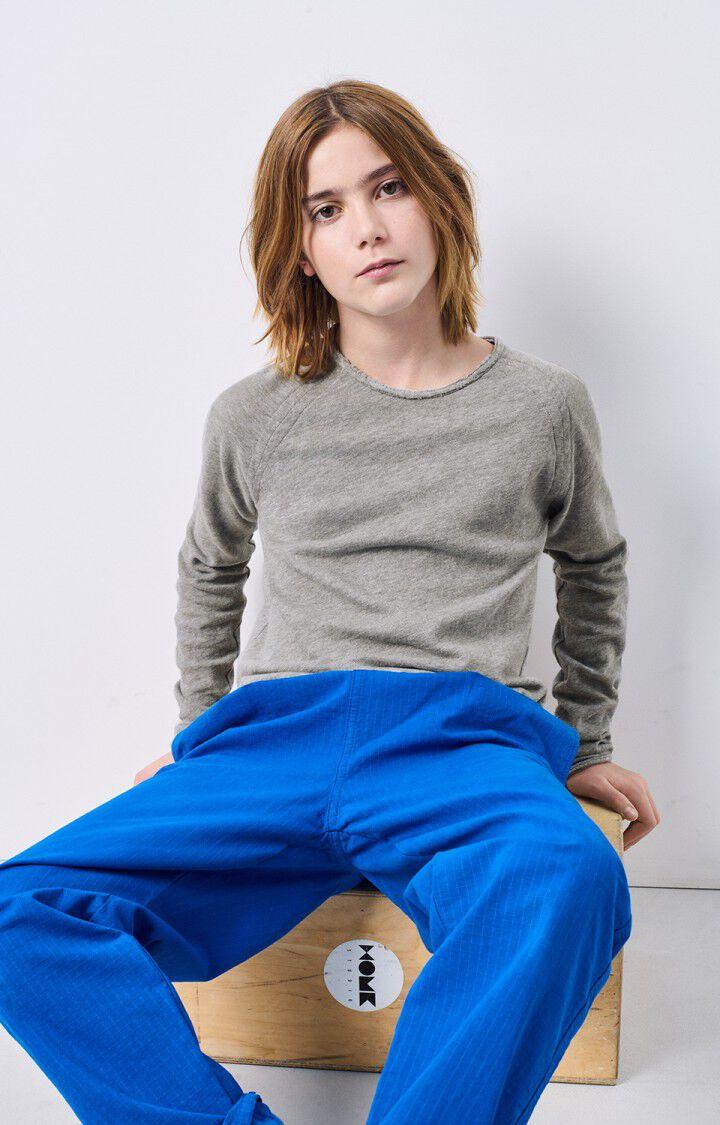 american vintage T-shirt enfant Sonoma - GRIS CHINE 46 Manches longues Gris - E25