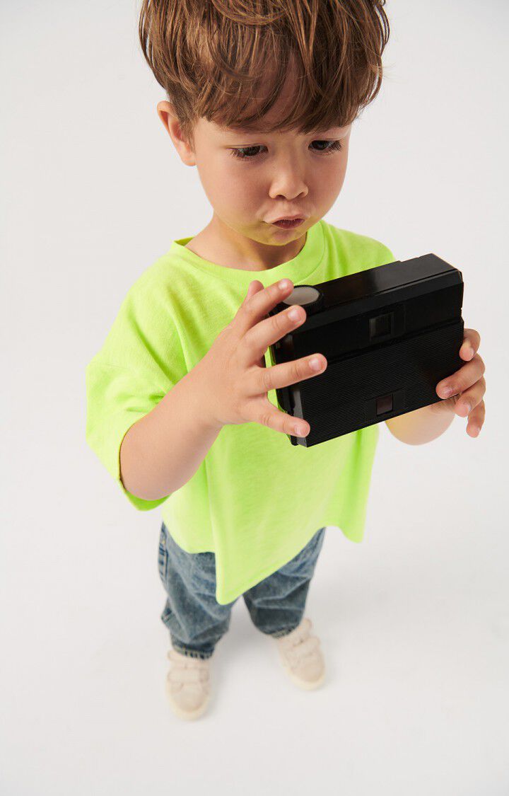 American Vintage T-shirt Enfant Sonoma - JAUNE FLUO 13 Manches Courtes Jaune - E25