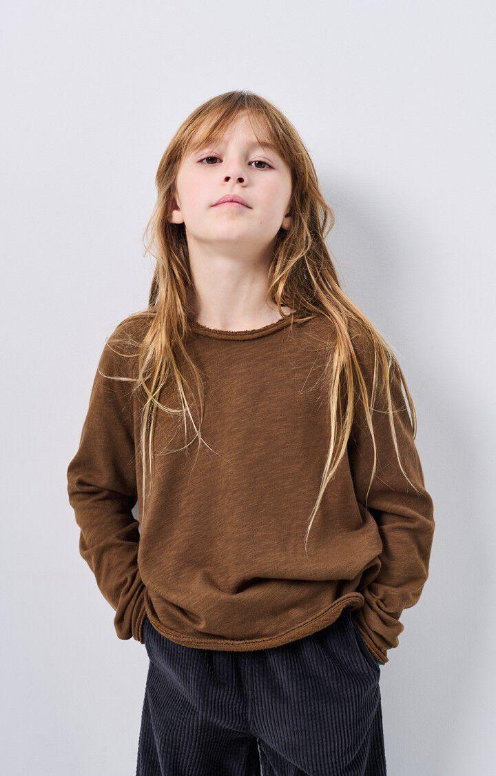 American Vintage T-shirt Enfant Sonoma - MARRON GLACE VINTAGE 46 Manches Longues Marron - H24
