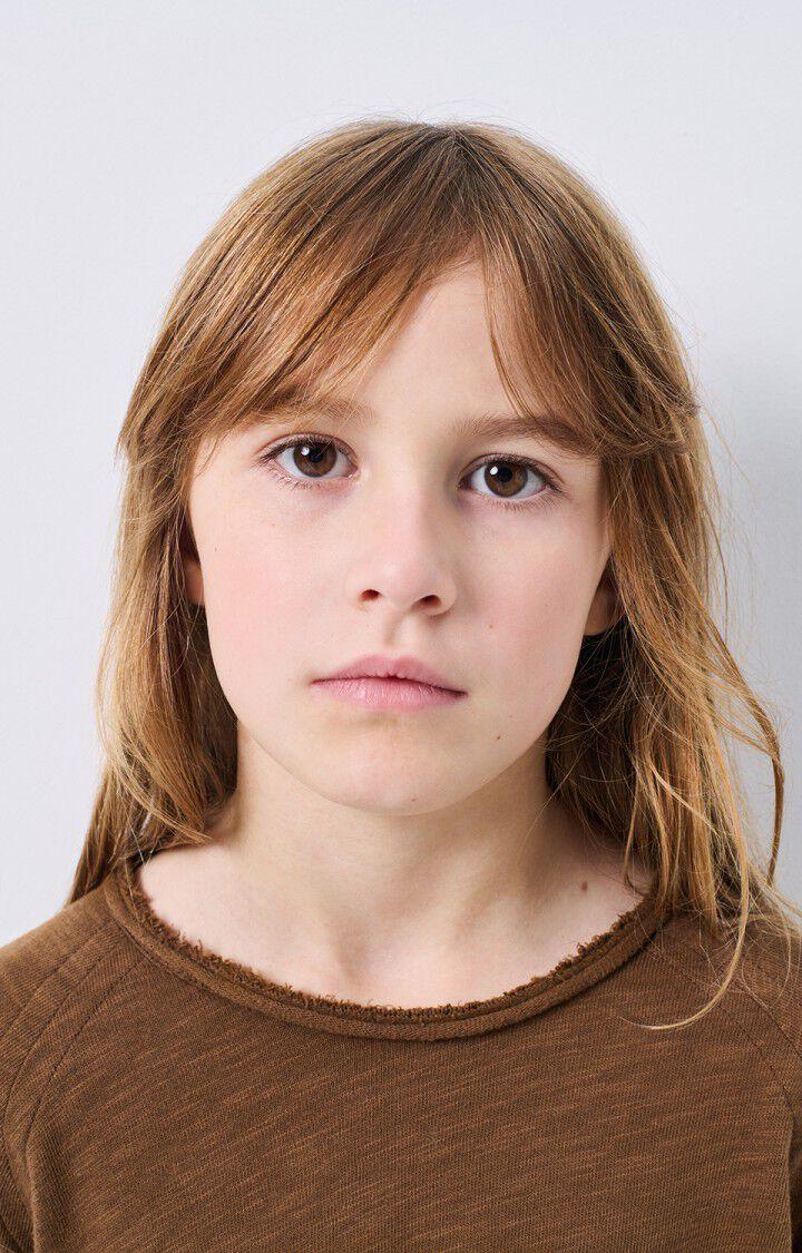 American Vintage T-shirt Enfant Sonoma - MARRON GLACE VINTAGE 46 Manches Longues Marron - H24