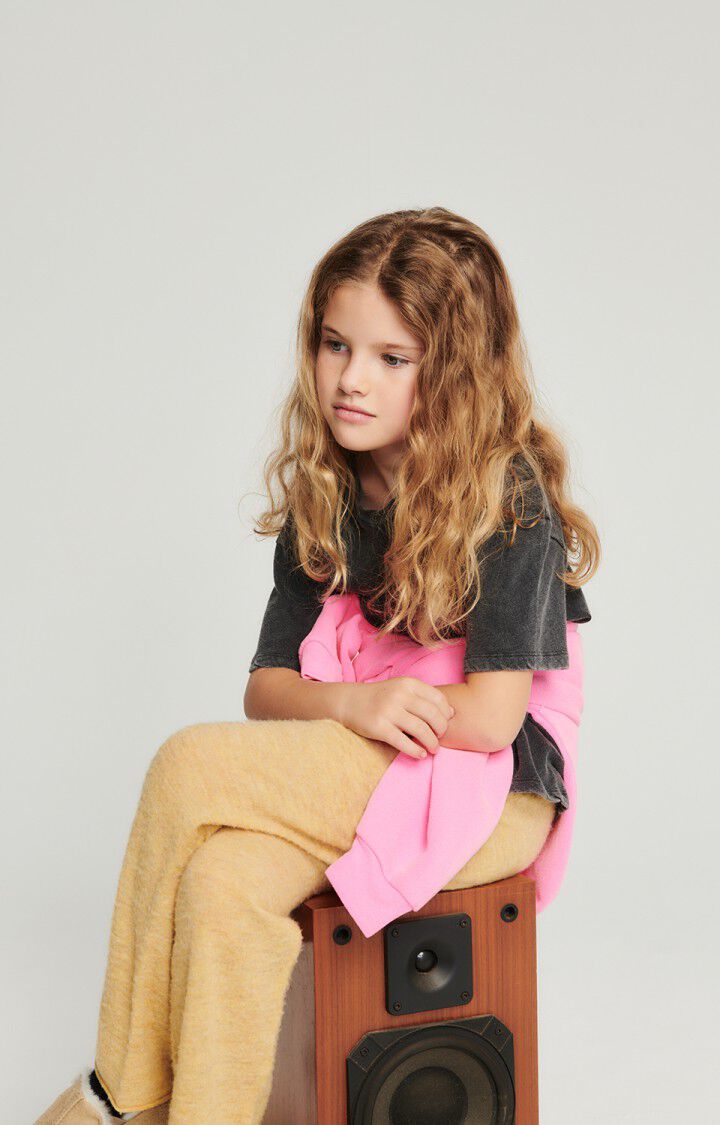 American Vintage T-shirt Enfant Sonoma - NOIR VINTAGE 11 Manches Courtes Noir - E25