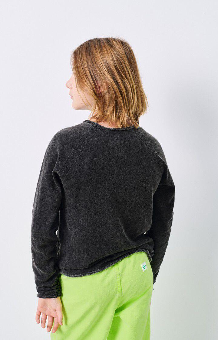 American Vintage T-shirt Enfant Sonoma - NOIR VINTAGE 46 Manches Longues Noir - E25