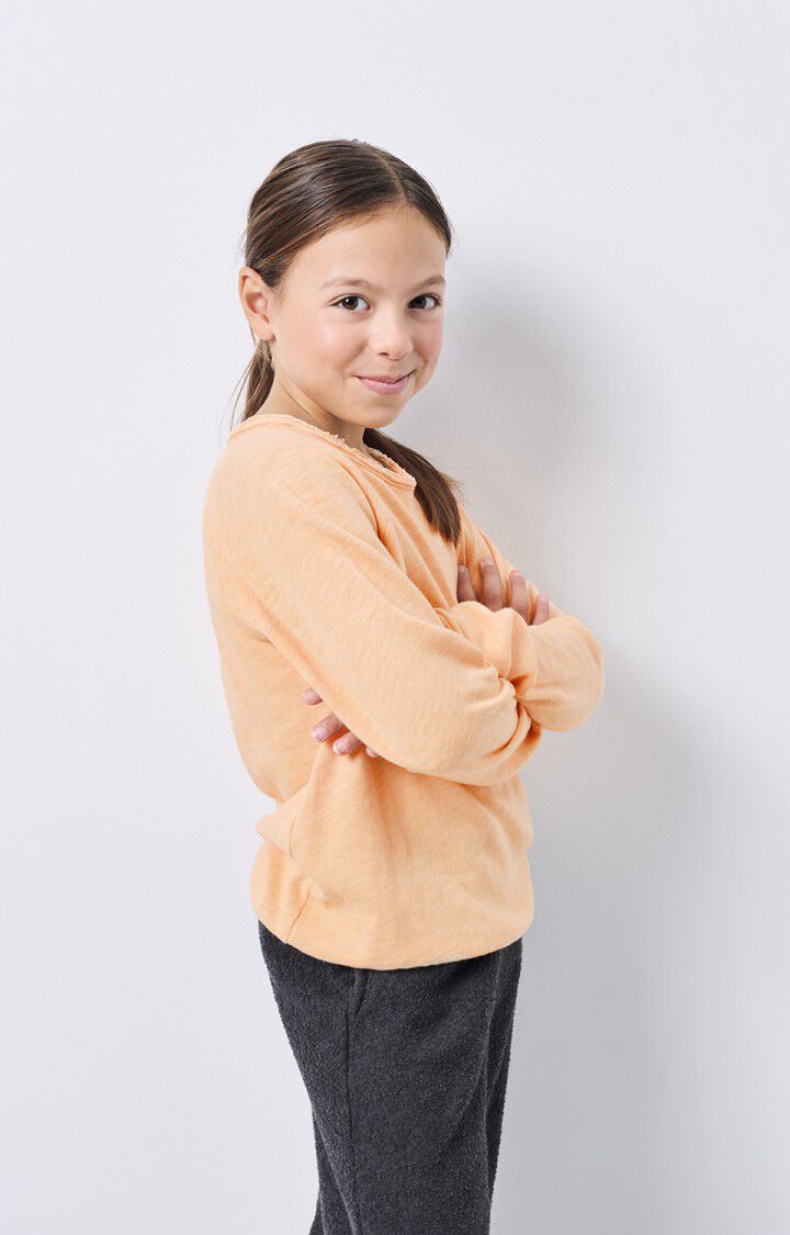 American Vintage T-shirt Enfant Sonoma - NUDE VINTAGE 46 Manches Longues Beige - H24